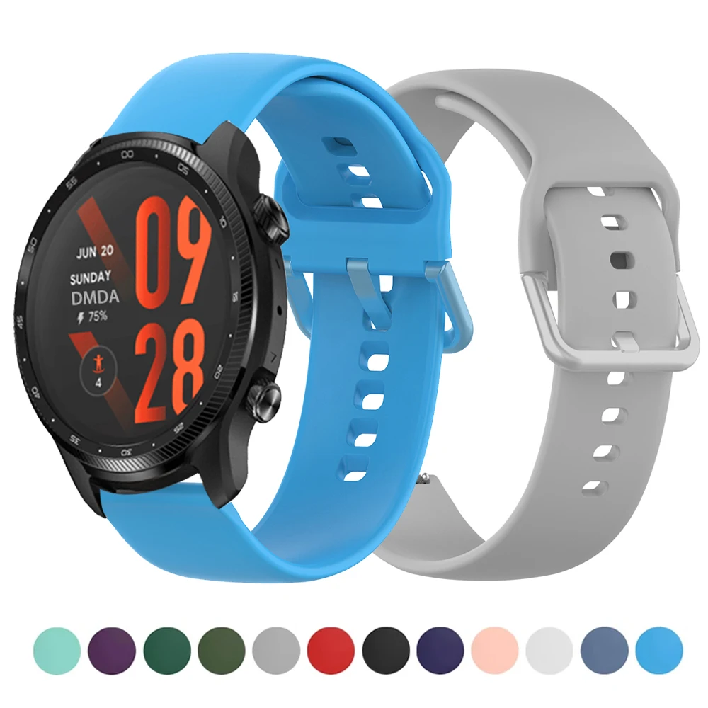 Silicone Watch Band 22Mm - Polsband Voor Ticwatch Pro 3 Ultra
