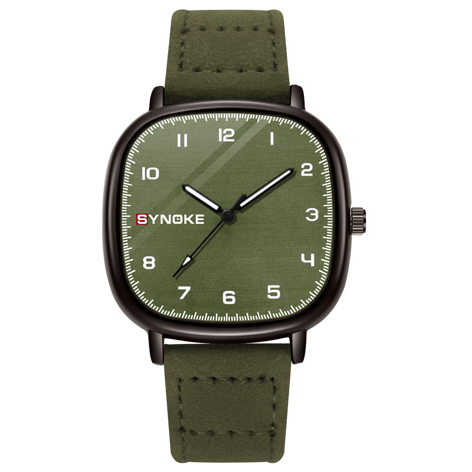 Leather Watch Band Men - Horloge voor heren SYNOKE topmerk legering