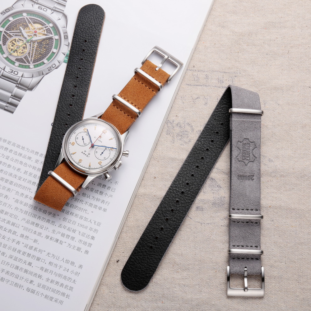 Tropic Strap Vintage - Hemsut Echt Lederen Horloge Band Suede