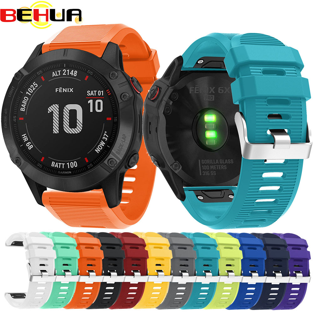 Silicone Watch Band 22Mm - BEHUA QuickFit 26mm 22mm siliconen band