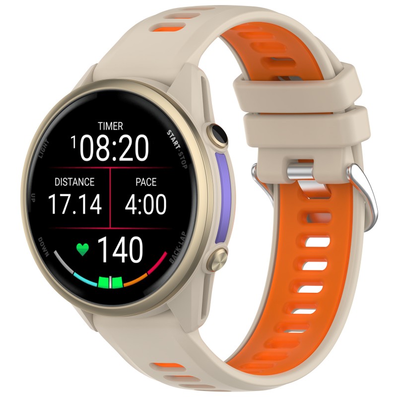 Twee Kleur Siliconen Band 22MM - Silicone Watch Band 22Mm recensie en prijs