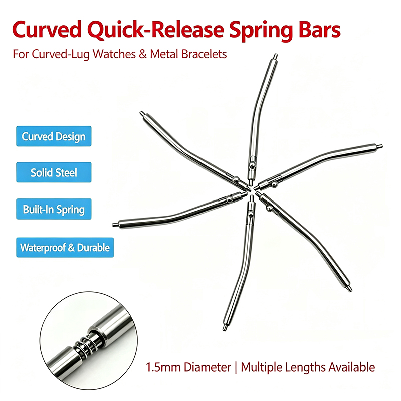 Dia 1,5 mm gebogen snelkoppeli - Curved Spring Bar recensie en prijs