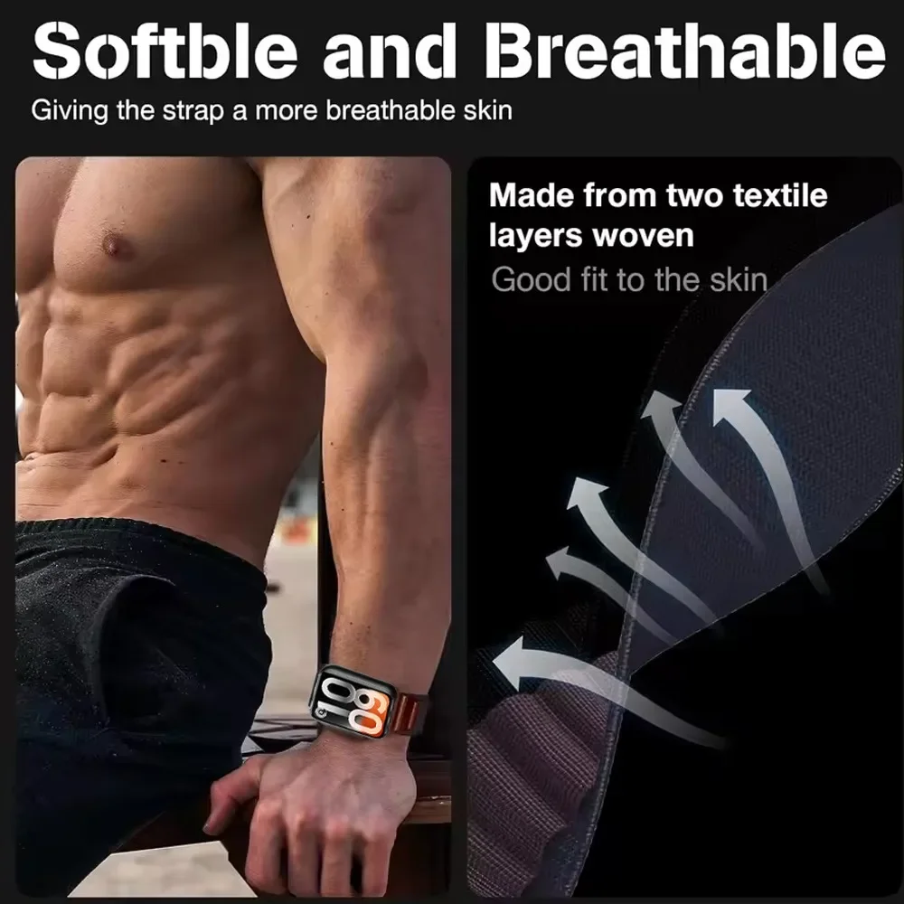 Nylon band voor Redmi Watch 6  - Parachute Strap Elastic recensie en prijs