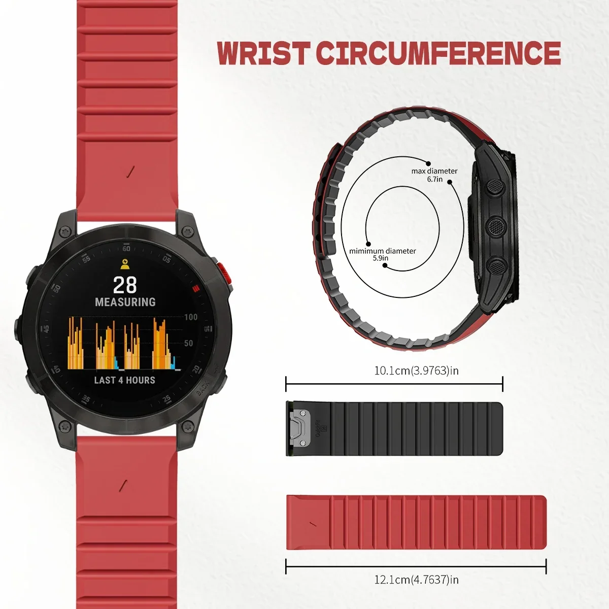 26/22Mm Siliconen Horlogeband  - Silicone Watch Band 22Mm recensie en prijs