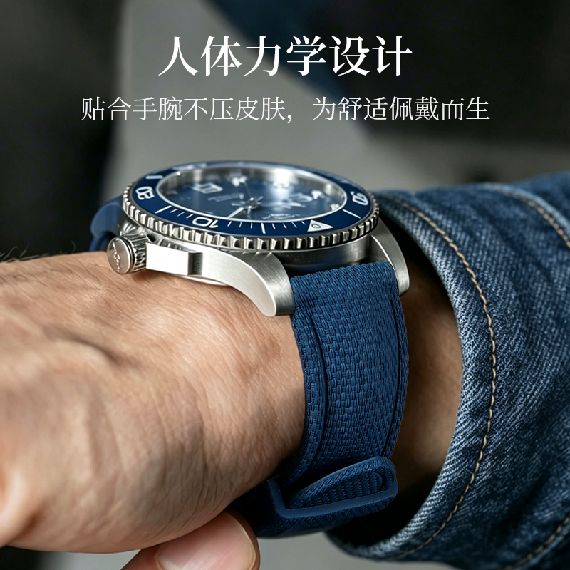Horlogeband van fluorrubber, w - Seiko Watch 5 Sports recensie en prijs