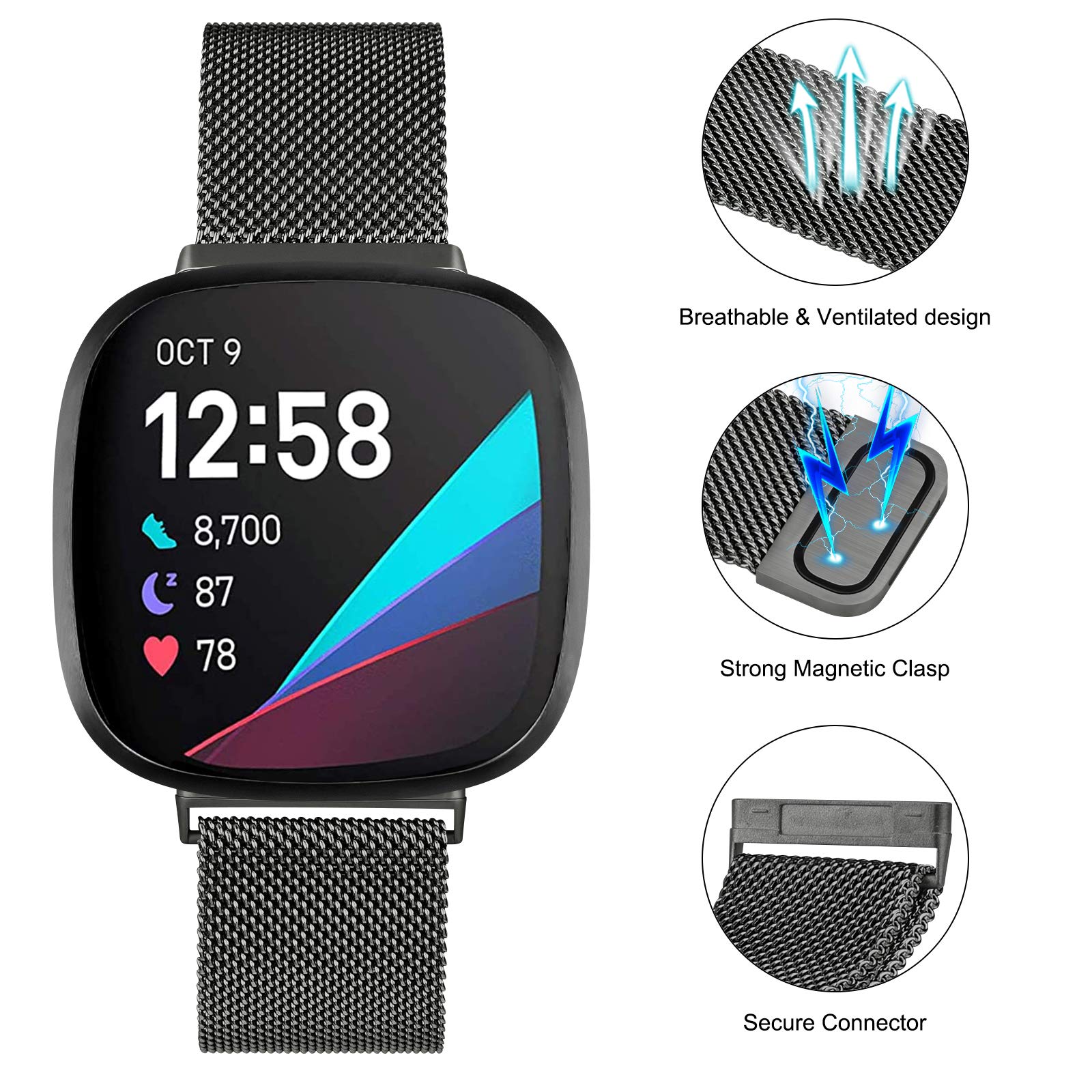 Milanese lusband voor Fitbit v - Milanese Loop Magnetic recensie en prijs