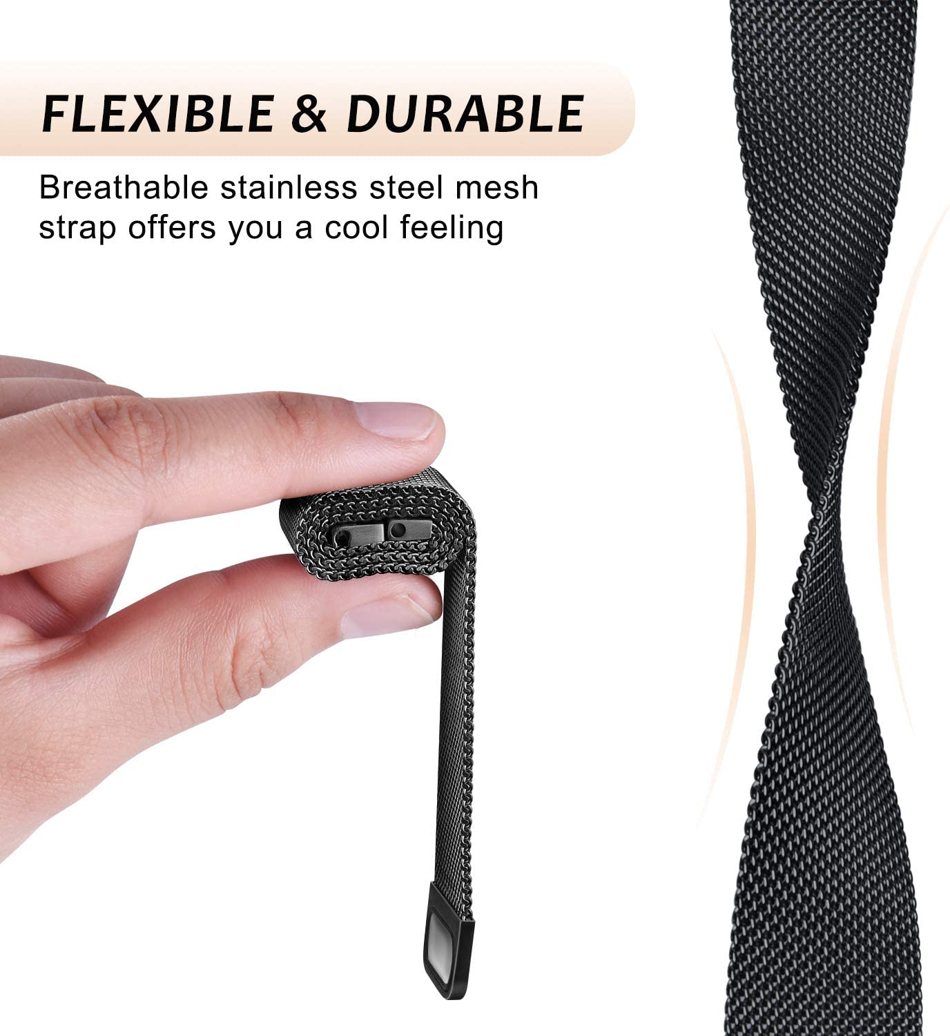 Milanese lusband voor Fitbit v - Milanese Loop Magnetic recensie en prijs